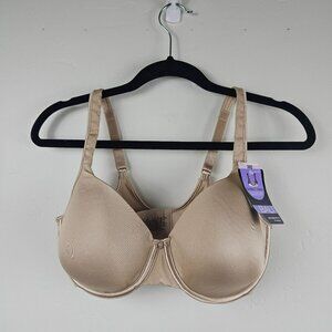 BALI BRA 38D COMFORT NWT Smooth U Full Coverage adjustable straps Beige
